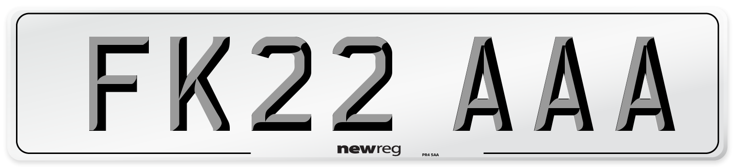 FK22 AAA Number Plate from New Reg